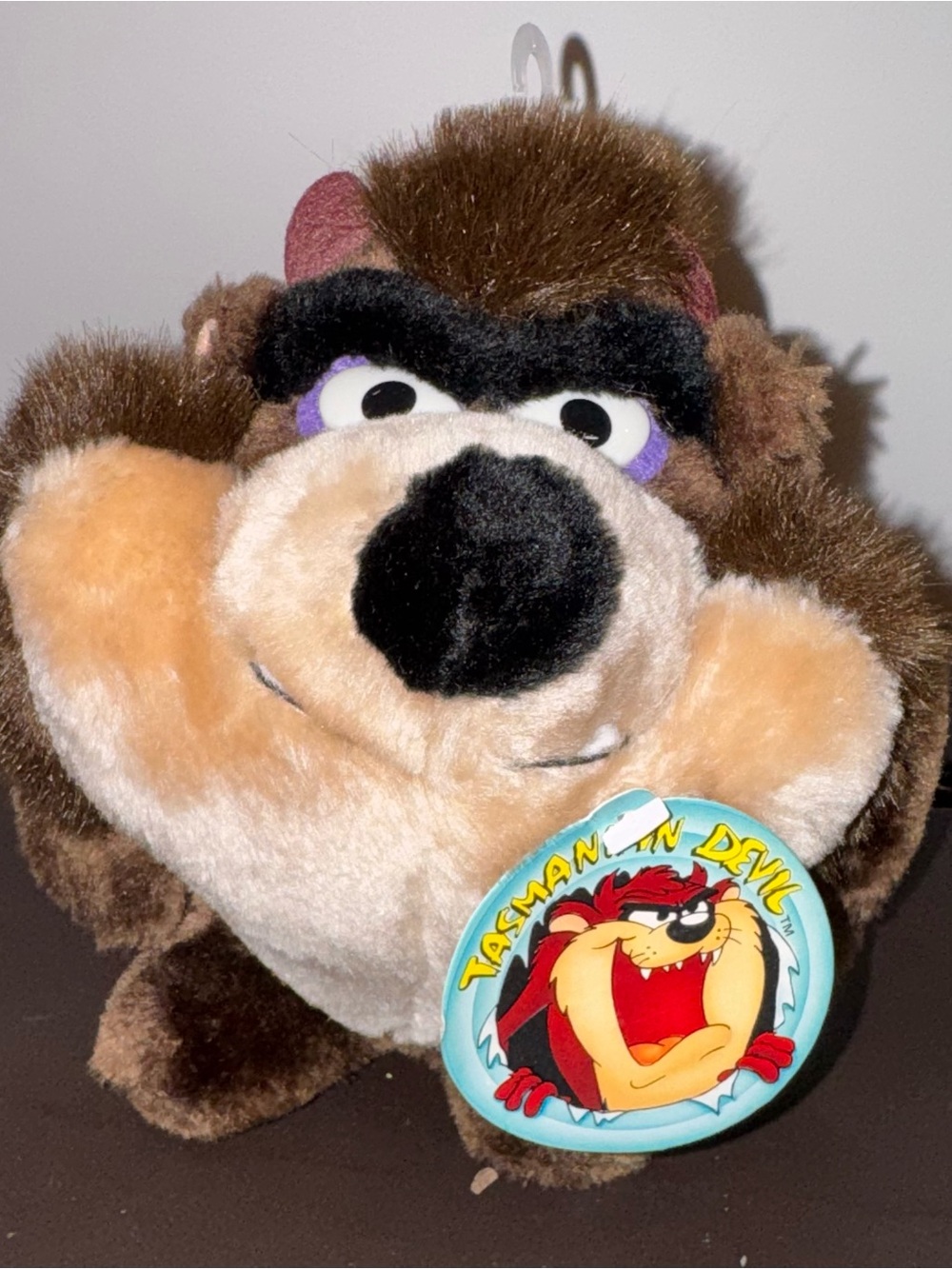 Vtg Warner Bros Tazmanian Devil 8” Plush Stuffed Animal  NWT The 24K Company